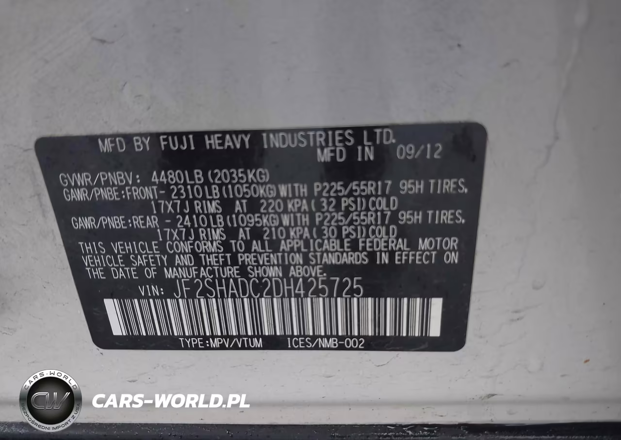 2013 Subaru Forester 2.5X Premium VIN:JF2SHADC2DH425725 - 9