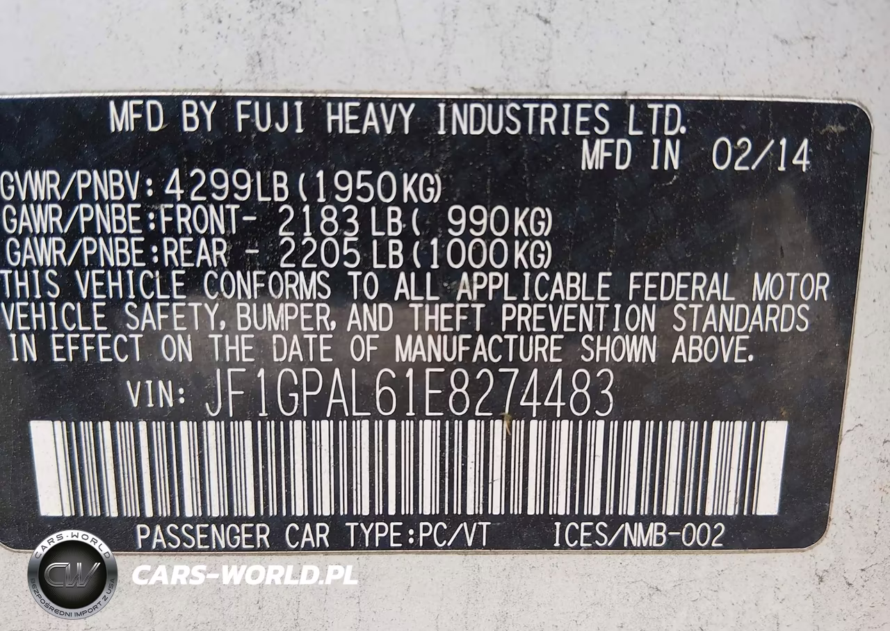 2014 Subaru Impreza 2.0I Sport Premium VIN:JF1GPAL61E8274483 - 9
