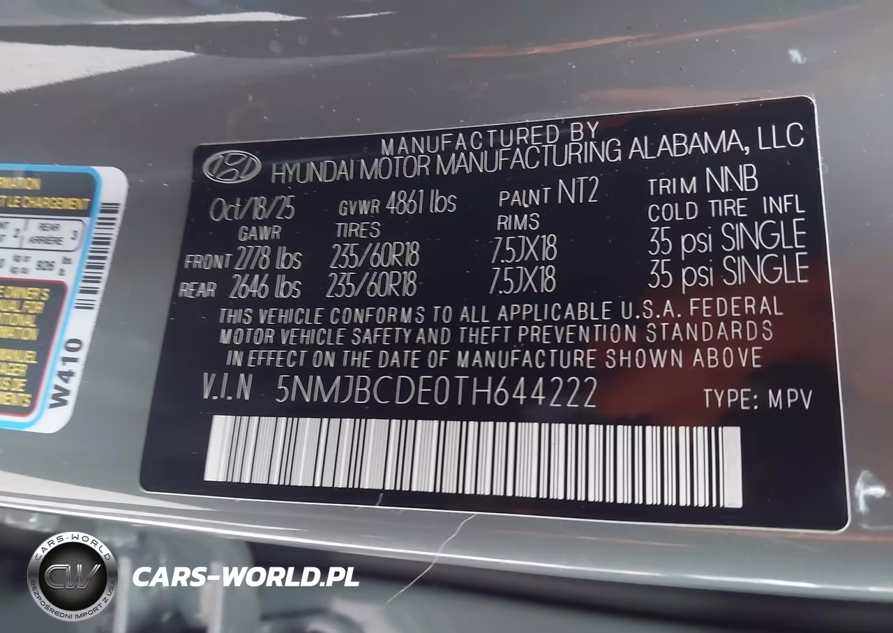 2026 Hyundai Tucson Sel VIN:5NMJBCDE0TH644222 - 9