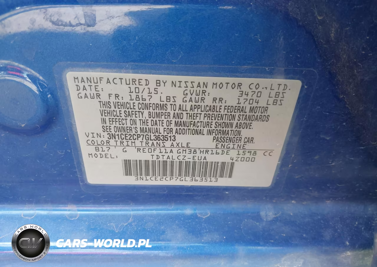 2016 Nissan Versa Note S Plus VIN:3N1CE2CP7GL363513 - 9