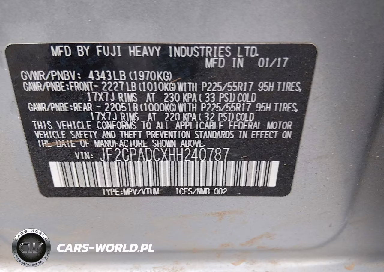 2017 Subaru Crosstrek 2.0I Premium VIN:JF2GPADCXHH240787 - 9