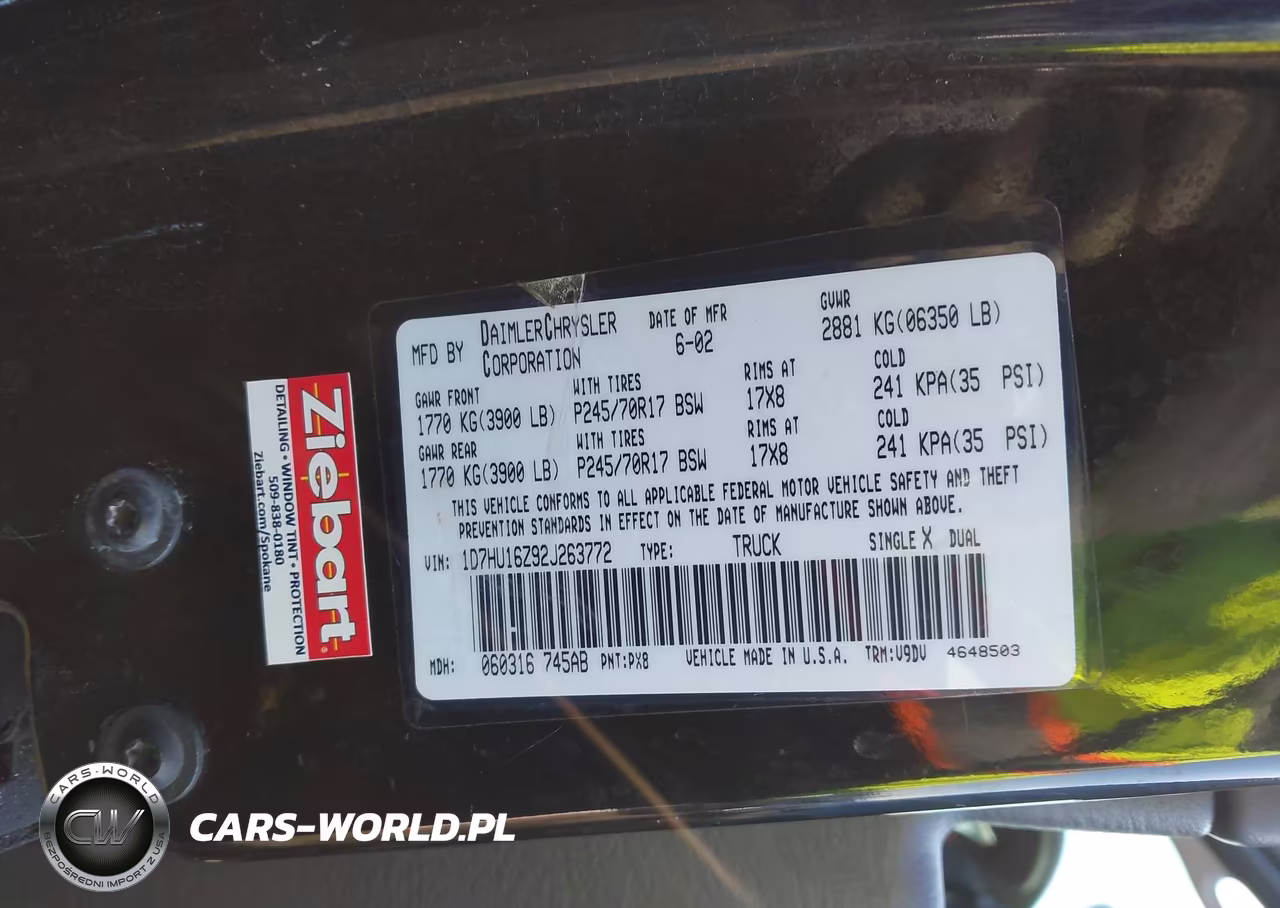 2002 Dodge Ram 1500 St VIN:1D7HU16Z92J263772 - 9