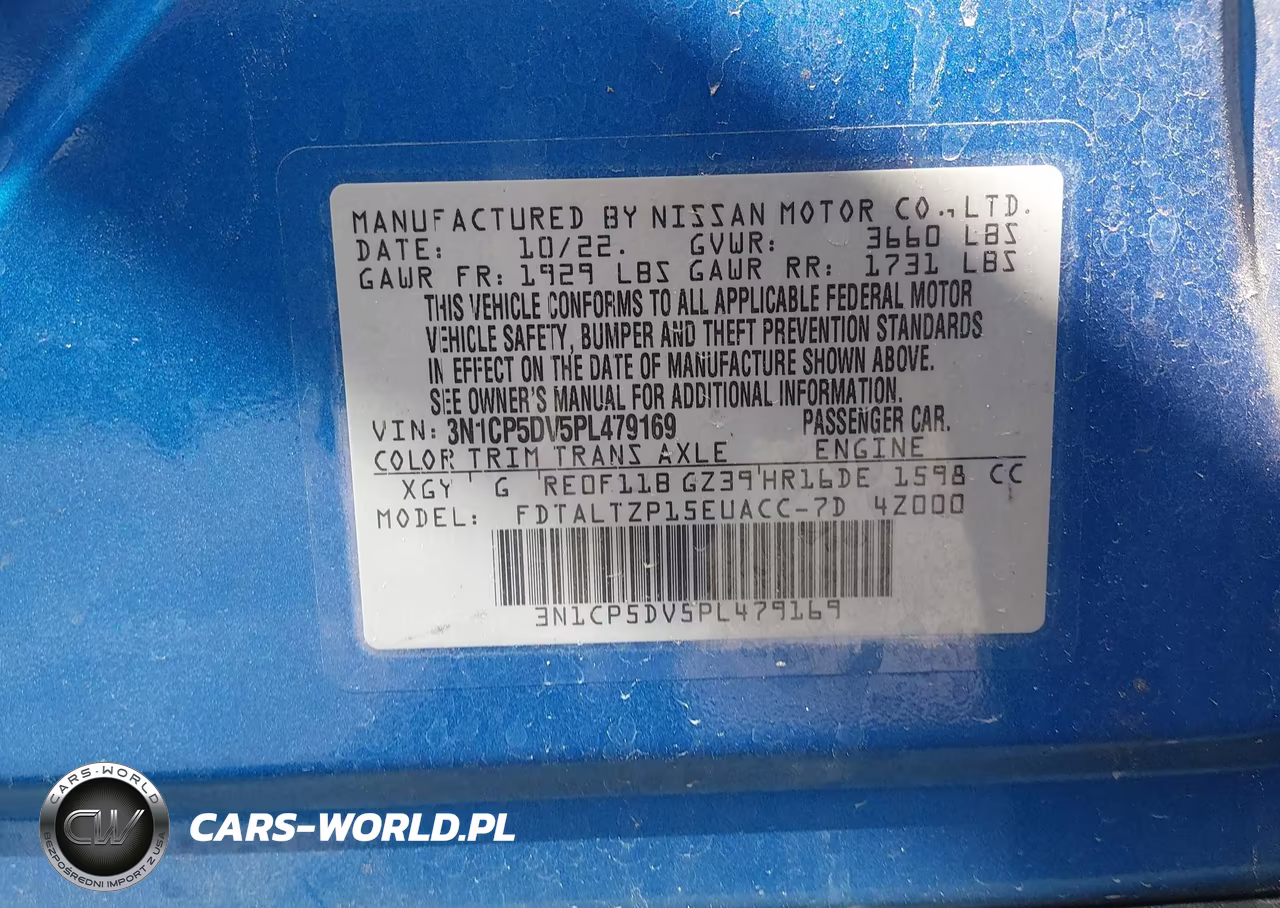 2023 Nissan Kicks Sr Xtronic Cvt VIN:3N1CP5DV5PL479169 - 9