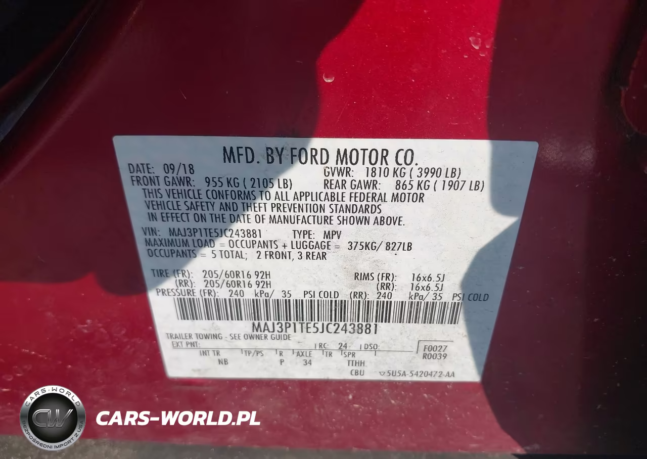 2018 Ford Ecosport Se VIN:MAJ3P1TE5JC243881 - 9