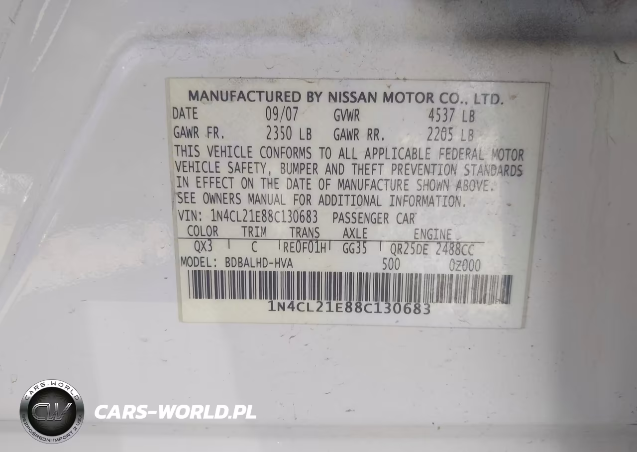 2008 Nissan Altima Hybrid VIN:1N4CL21E88C130683 - 9