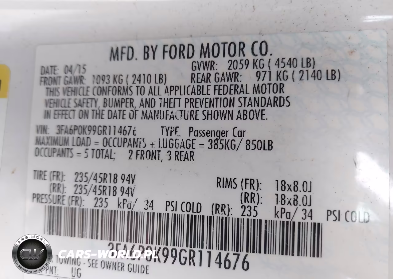 2016 Ford Fusion Titanium VIN:3FA6P0K99GR114676 - 9