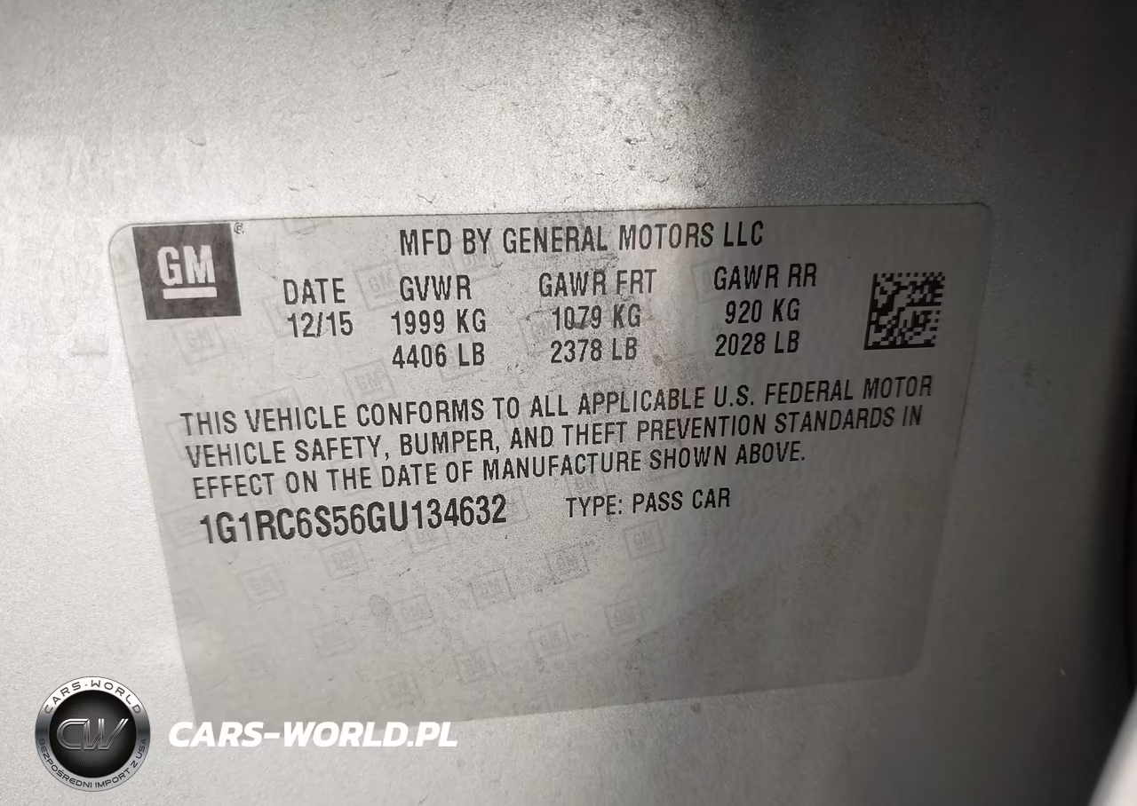 2016 Chevrolet Volt Lt VIN:1G1RC6S56GU134632 - 9