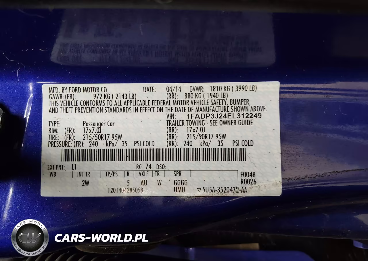 2014 Ford Focus Titanium VIN:1FADP3J24EL312249 - 9