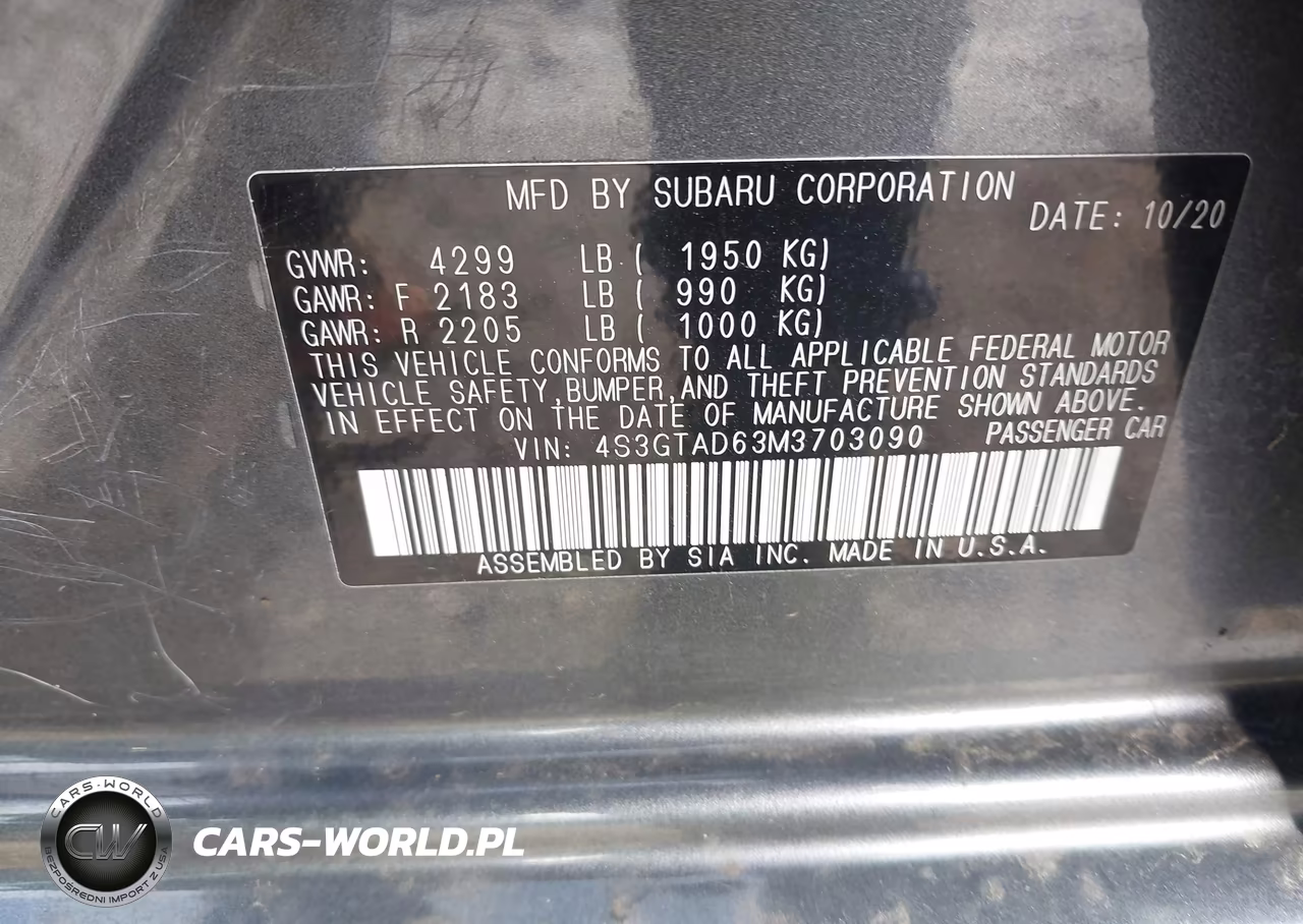 2021 Subaru Impreza Premium VIN:4S3GTAD63M3703090 - 9