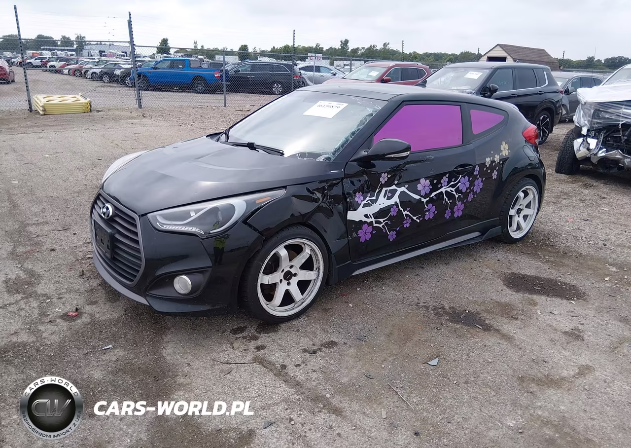 2016 Hyundai Veloster Turbo VIN:KMHTC6AEXGU257926 - 2