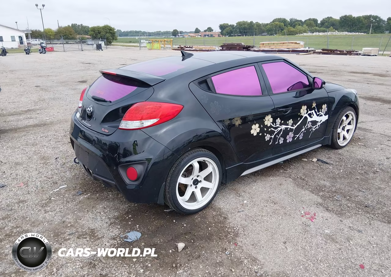 2016 Hyundai Veloster Turbo VIN:KMHTC6AEXGU257926 - 4