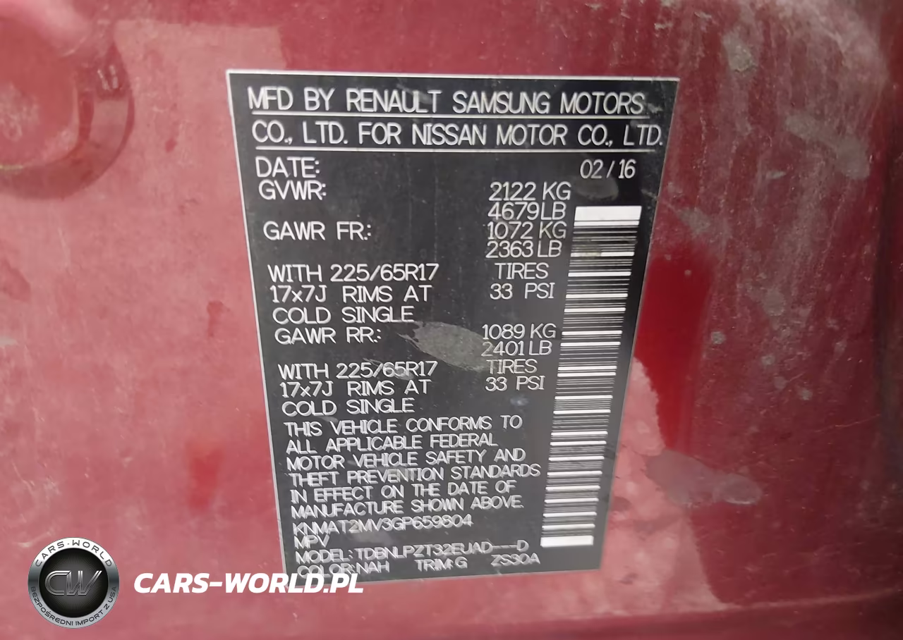 2016 Nissan Rogue S VIN:KNMAT2MV3GP659804 - 9
