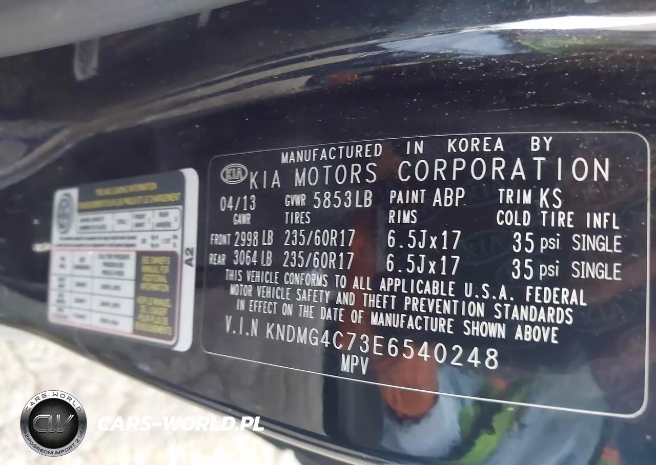 2014 Kia Sedona Lx VIN:KNDMG4C73E6540248 - 9