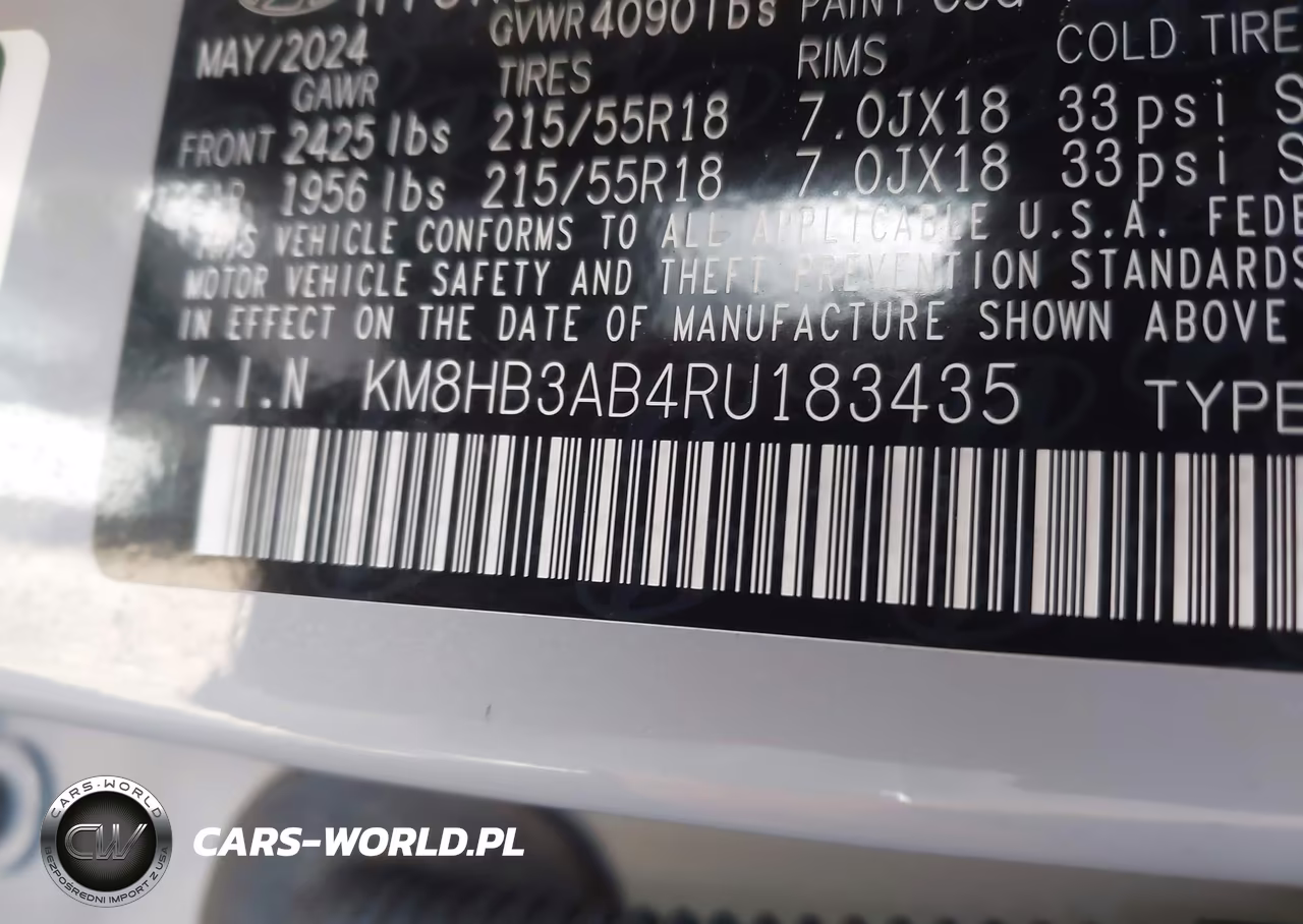 2024 Hyundai Kona Sel VIN:KM8HB3AB4RU183435 - 9