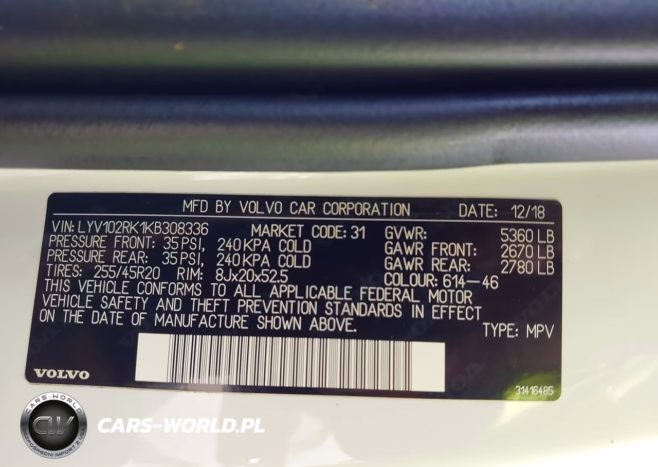 2019 Volvo Xc60 T5 Momentum VIN:LYV102RK1KB308336 - 9