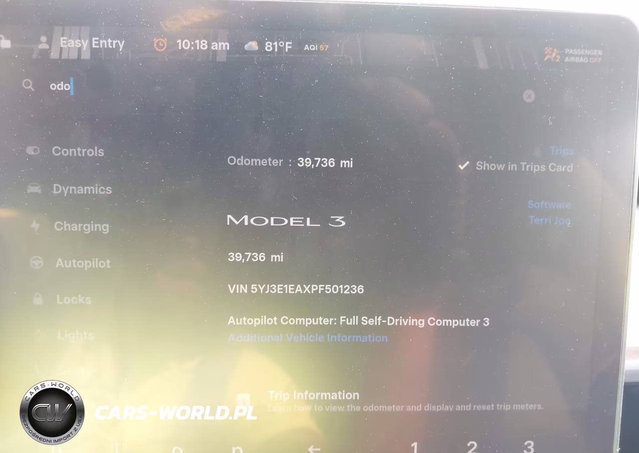 2023 Tesla Model 3 Rear-Wheel Drive VIN:5YJ3E1EAXPF501236 - 9