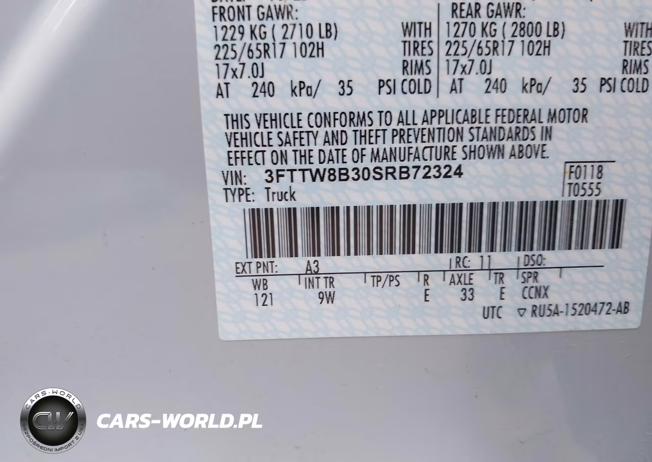 2025 Ford Maverick Xl VIN:3FTTW8B30SRB72324 - 9