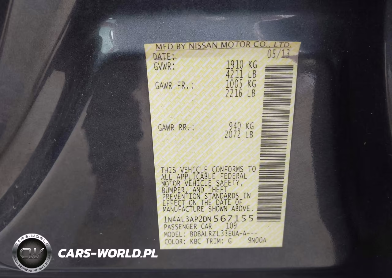 2013 Nissan Altima 2.5 S VIN:1N4AL3AP2DN567155 - 9
