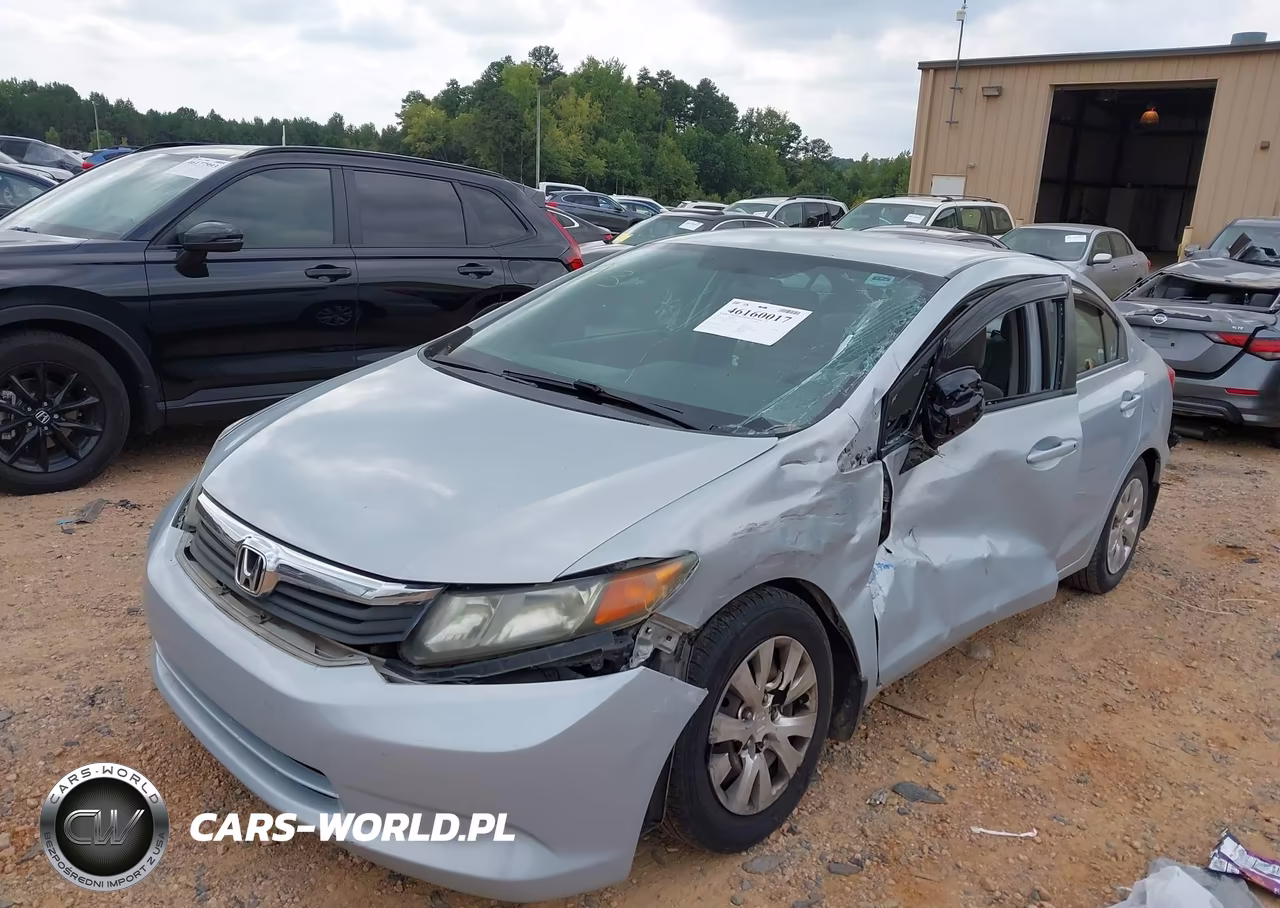 2012 Honda Civic Lx VIN:2HGFB2F5XCH571791 - 2