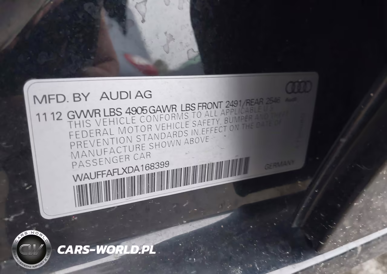 2013 Audi A4 2.0T Premium VIN:WAUFFAFLXDA168399 - 9