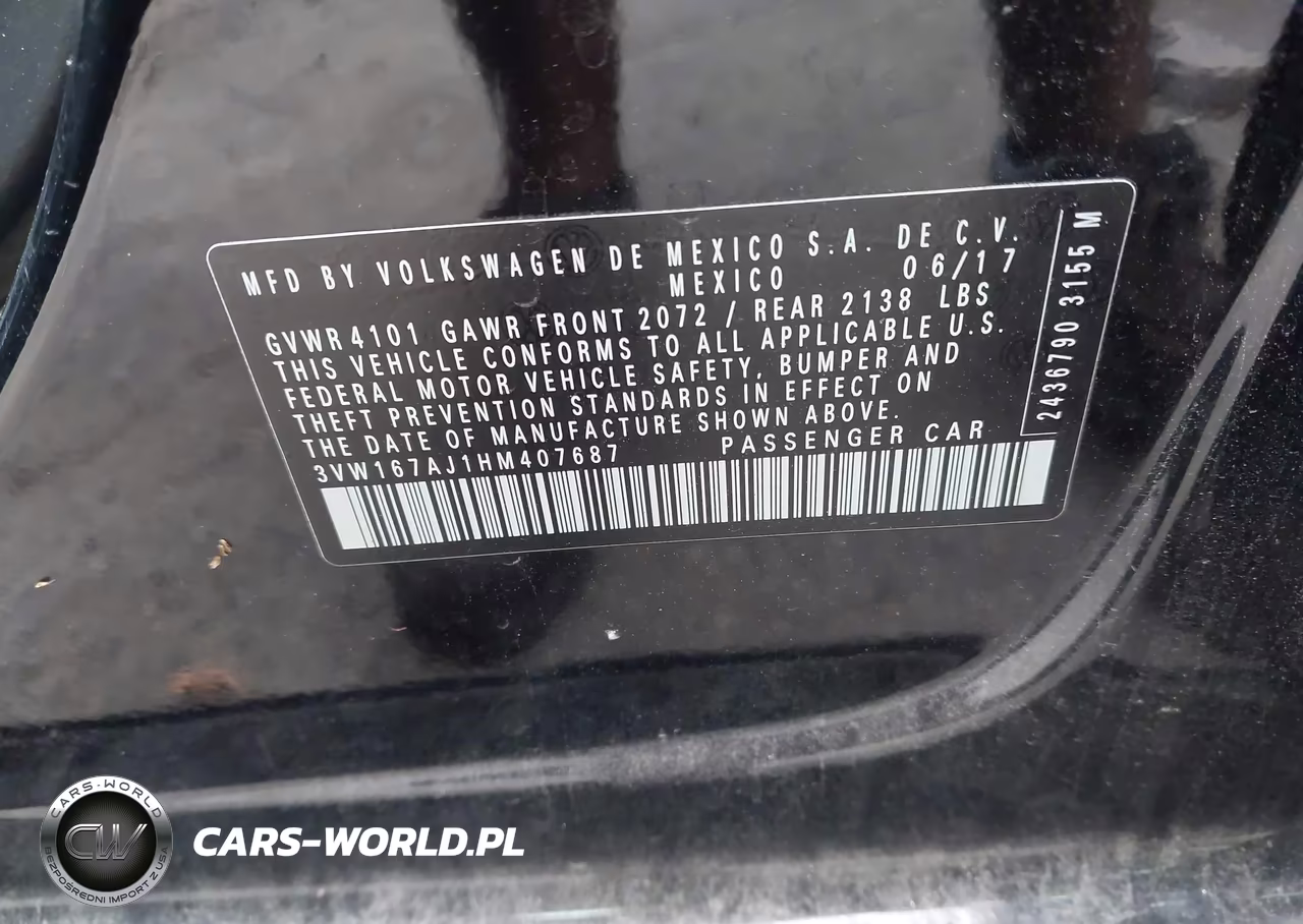 2017 Volkswagen Jetta 1.4T S VIN:3VW167AJ1HM407687 - 9