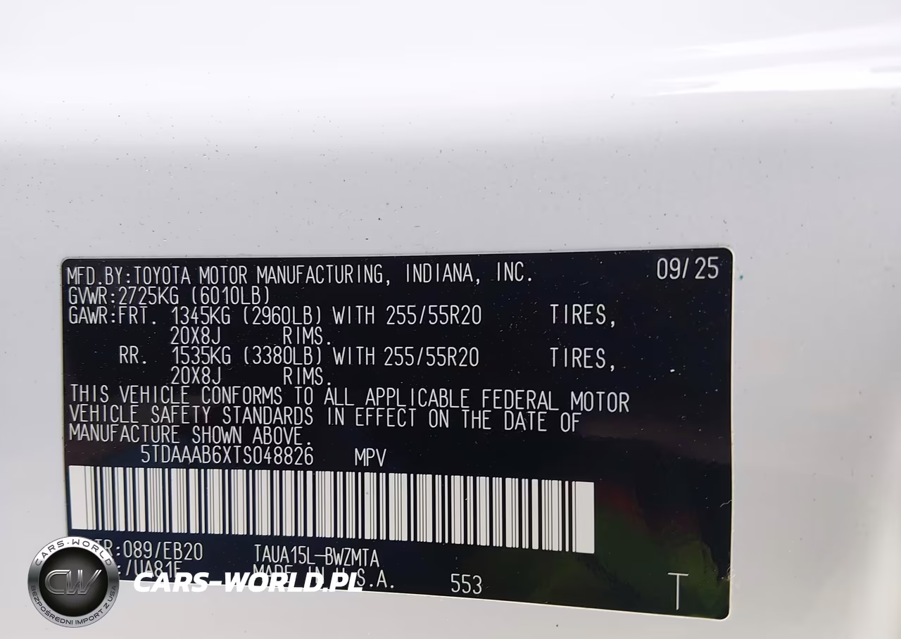 2026 Lexus Tx 350 Premium VIN:5TDAAAB6XTS048826 - 9