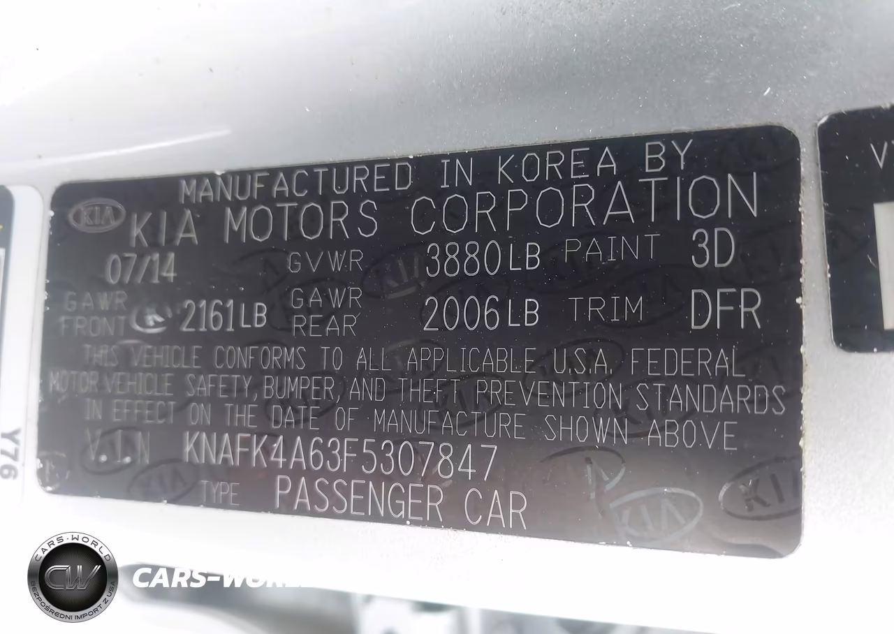 2015 Kia Forte Lx VIN:KNAFK4A63F5307847 - 9