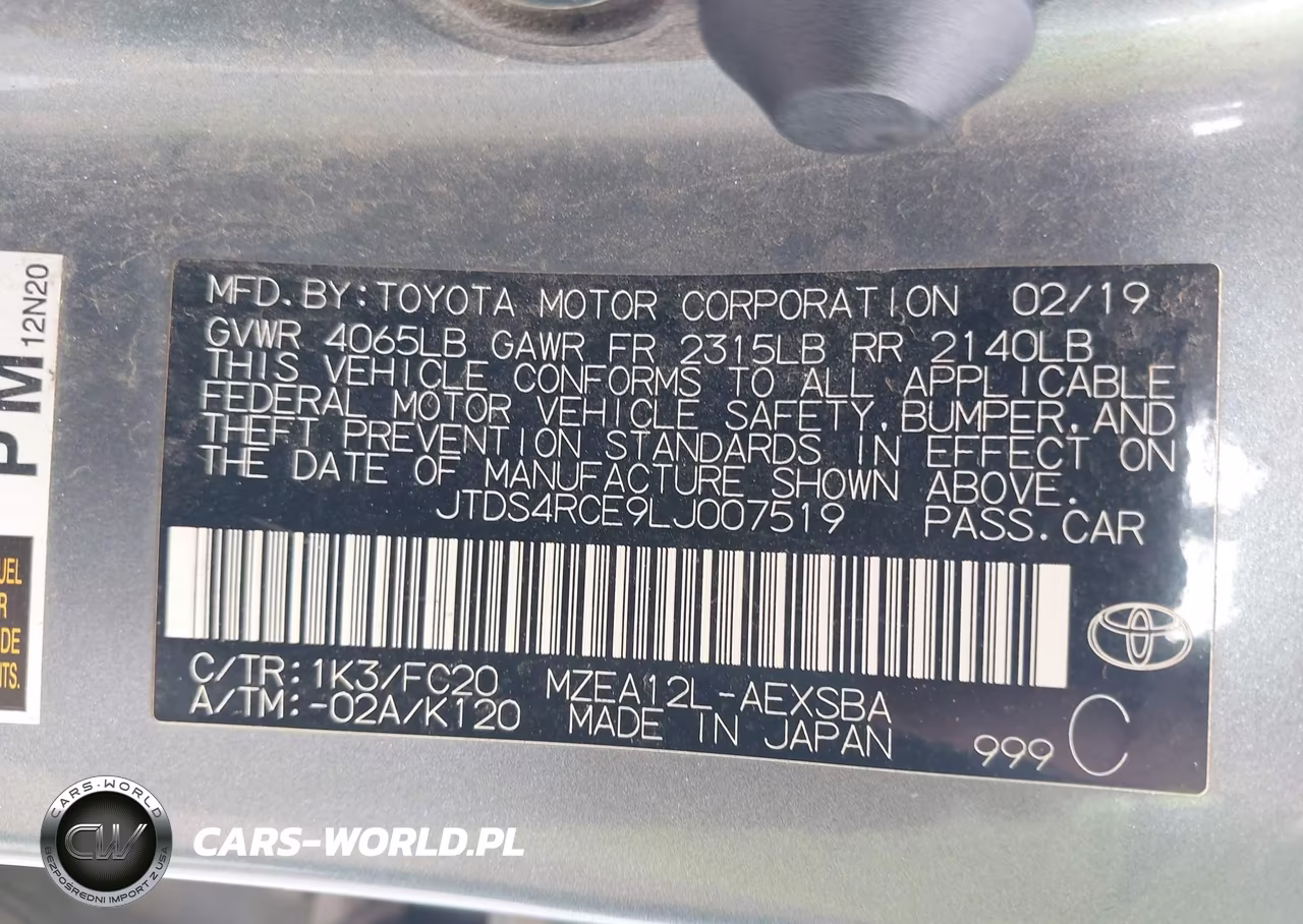 2020 Toyota Corolla Se VIN:JTDS4RCE9LJ007519 - 9