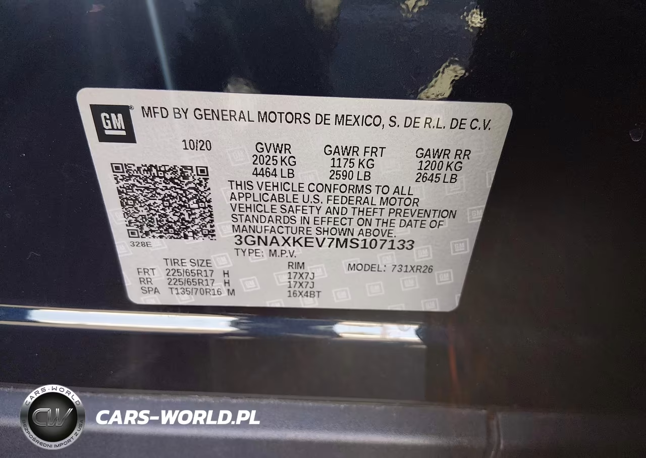 2021 Chevrolet Equinox Lt VIN:3GNAXKEV7MS107133 - 9