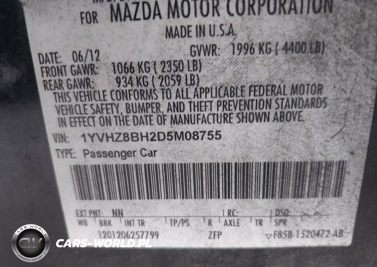 2013 Mazda Mazda6 I Sport VIN:1YVHZ8BH2D5M08755 - 9