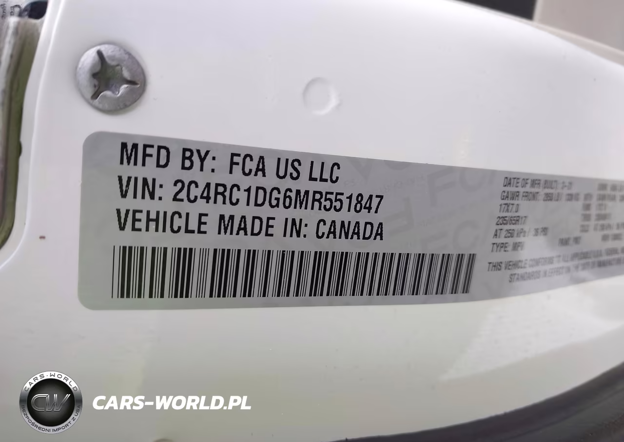 2021 Chrysler Voyager Lxi VIN:2C4RC1DG6MR551847 - 9