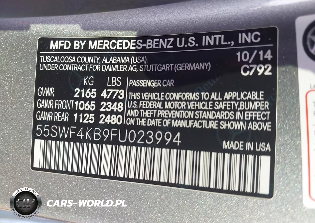2015 Mercedes-Benz C 300 4Matic VIN:55SWF4KB9FU023994 - 9