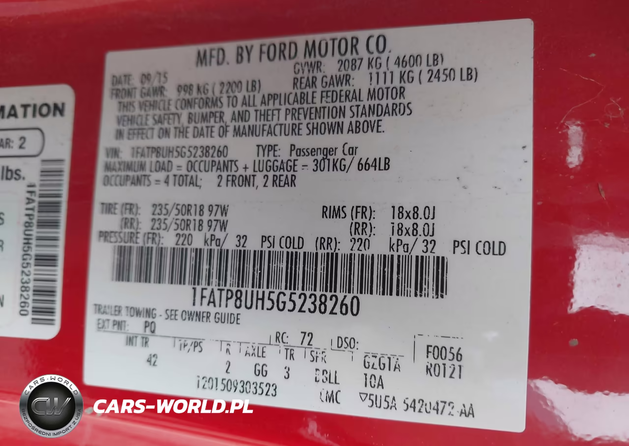 2016 Ford Mustang Ecoboost Premium VIN:1FATP8UH5G5238260 - 9