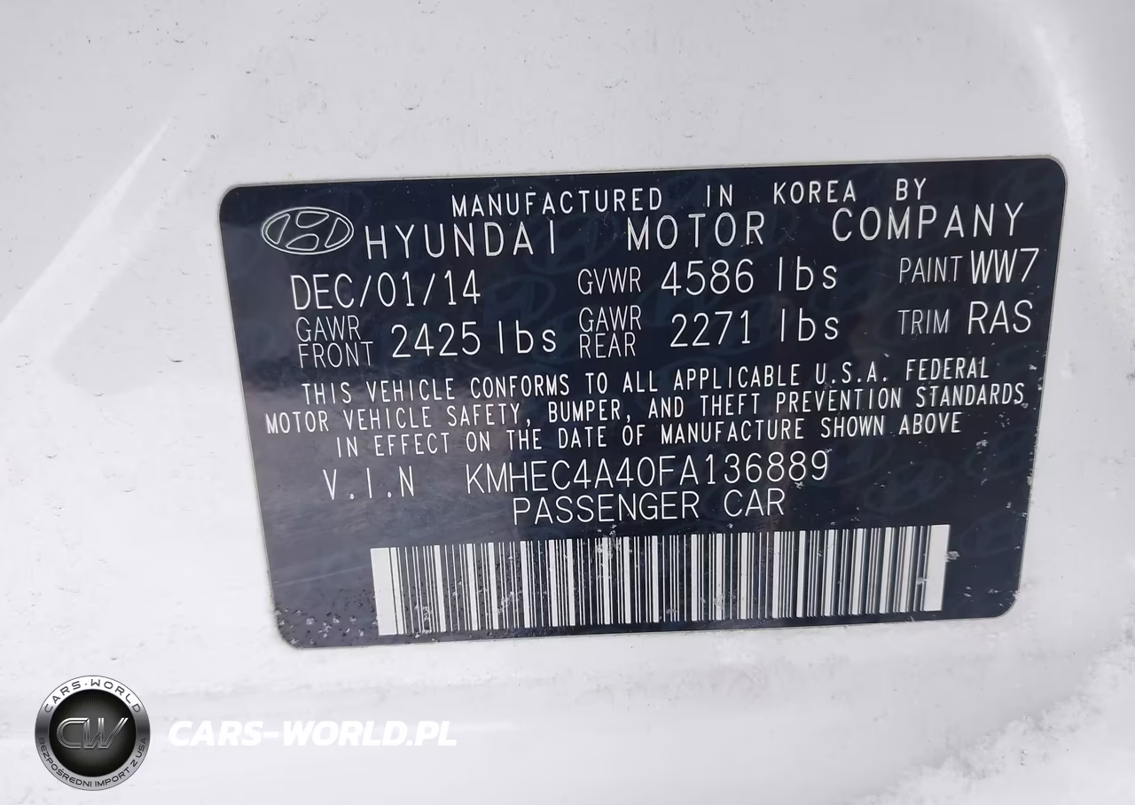2015 Hyundai Sonata Hybrid Limited VIN:KMHEC4A40FA136889 - 10