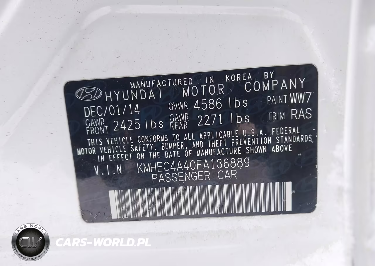 2015 Hyundai Sonata Hybrid Limited VIN:KMHEC4A40FA136889 - 9