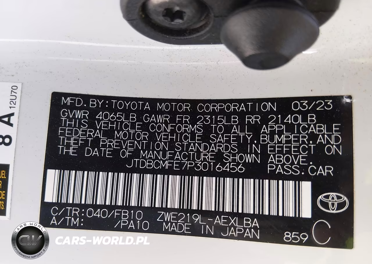 2023 Toyota Corolla Hybrid Le VIN:JTDBCMFE7P3016456 - 9