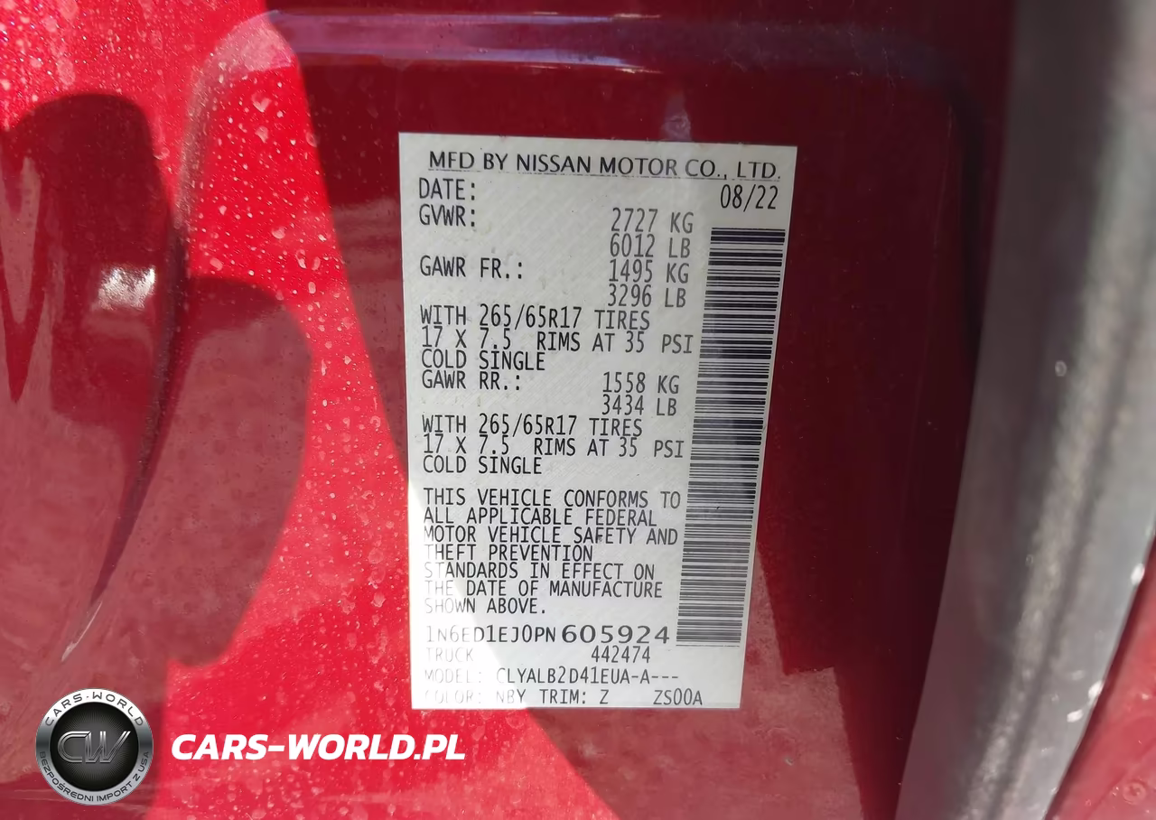2023 Nissan Frontier Sv 4X2 VIN:1N6ED1EJ0PN605924 - 9