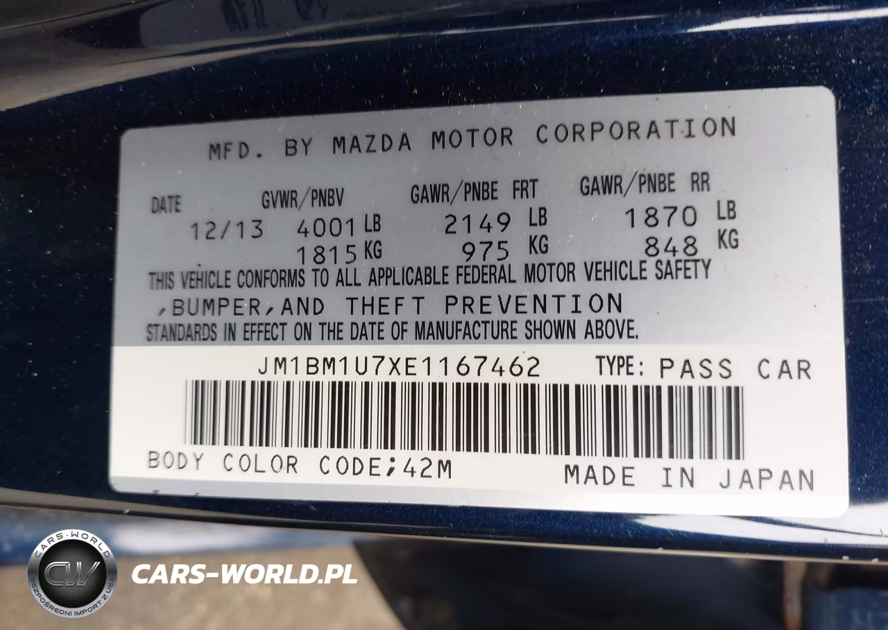 2014 Mazda Mazda3 I Sport VIN:JM1BM1U7XE1167462 - 9
