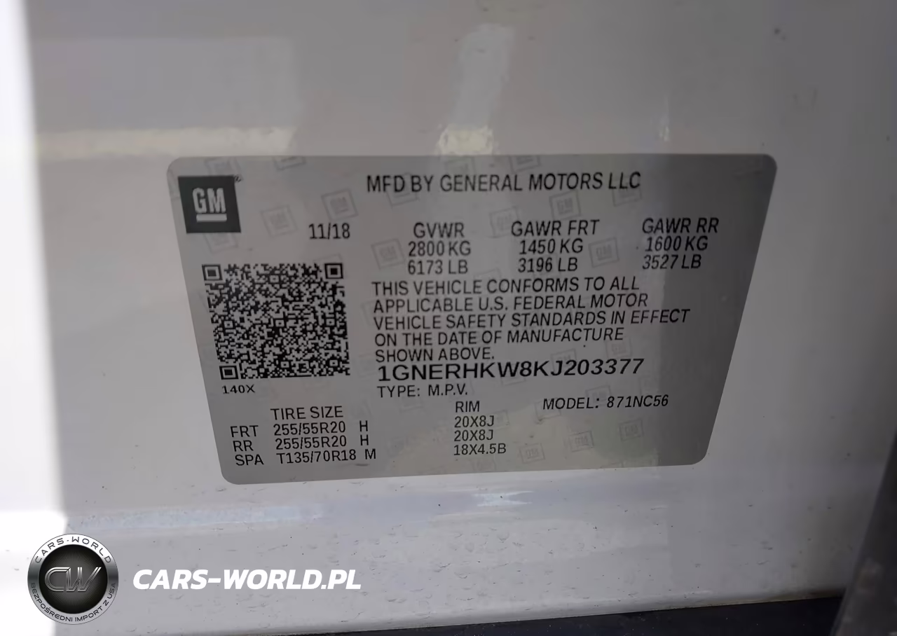 2019 Chevrolet Traverse 3Lt VIN:1GNERHKW8KJ203377 - 9