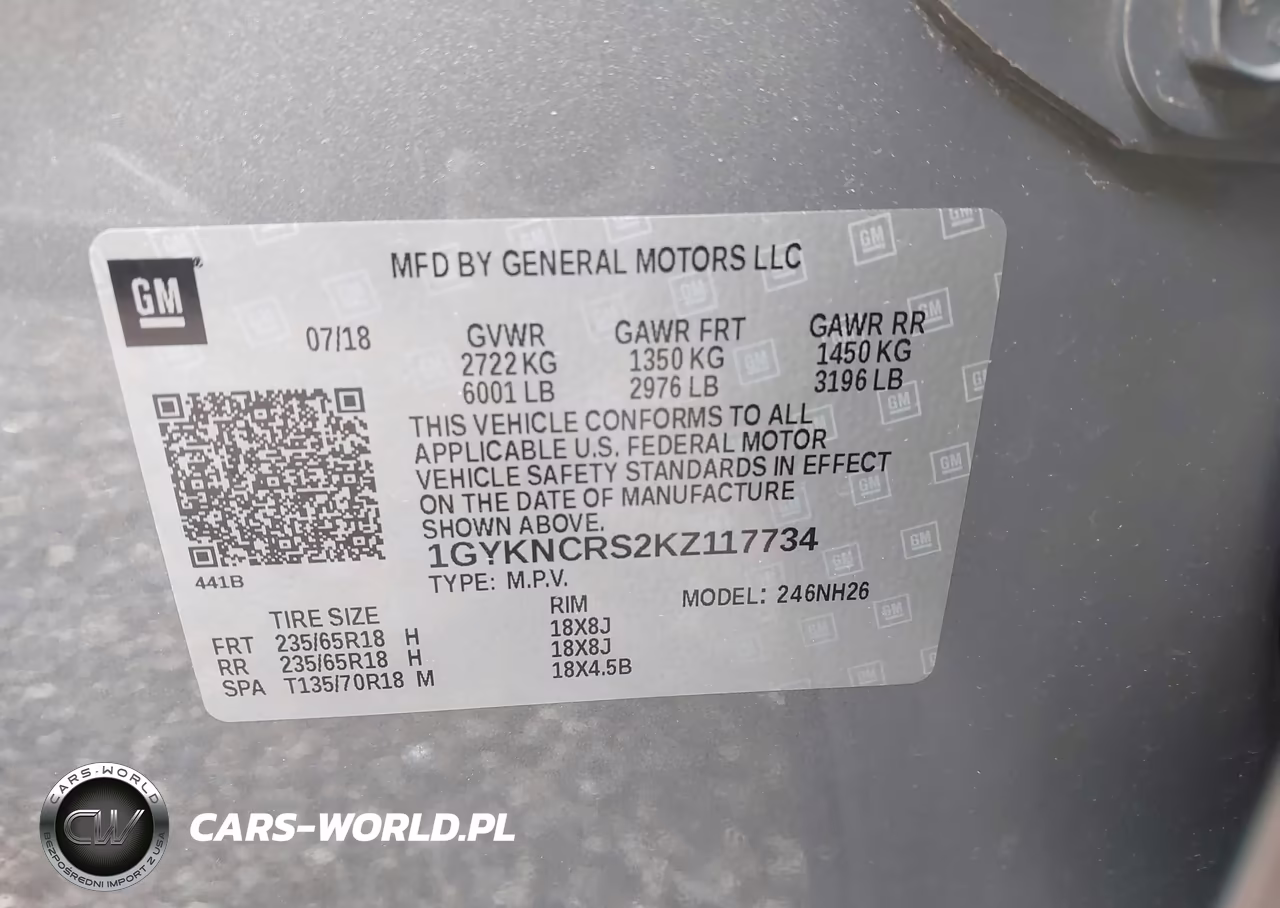 2019 Cadillac Xt5 Luxury VIN:1GYKNCRS2KZ117734 - 9