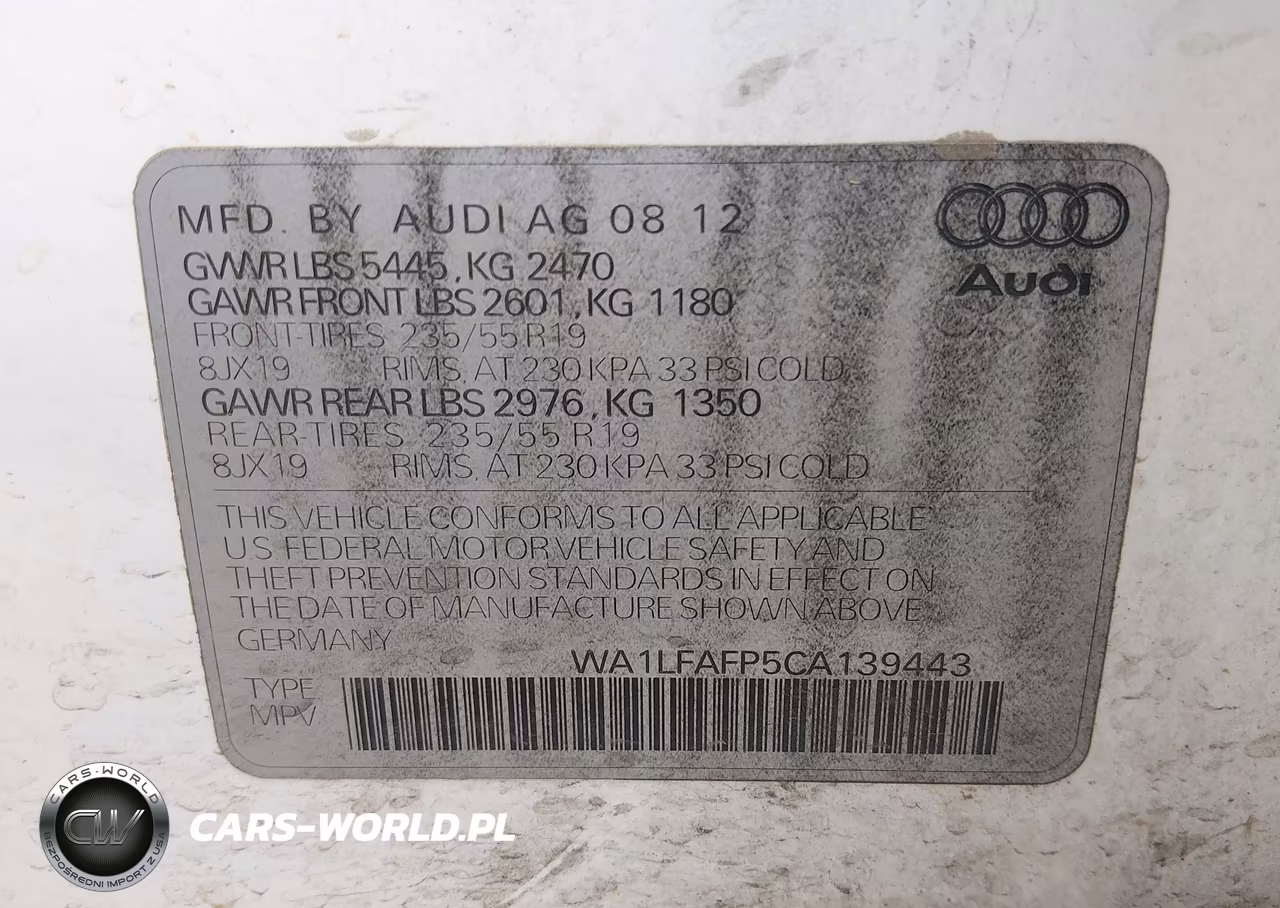 2012 Audi Q5 2.0T Premium VIN:WA1LFAFP5CA139443 - 9