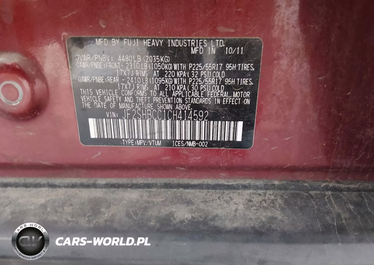 2012 Subaru Forester 2.5X Premium VIN:JF2SHBCC1CH414592 - 9