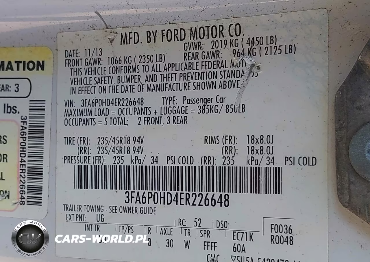 2014 Ford Fusion Se VIN:3FA6P0HD4ER226648 - 9