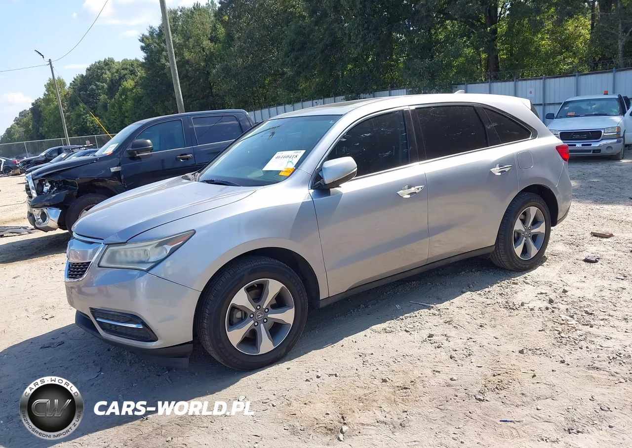2016 Acura Mdx Acurawatch Plus Package VIN:5FRYD3H2XGB015873 - 2