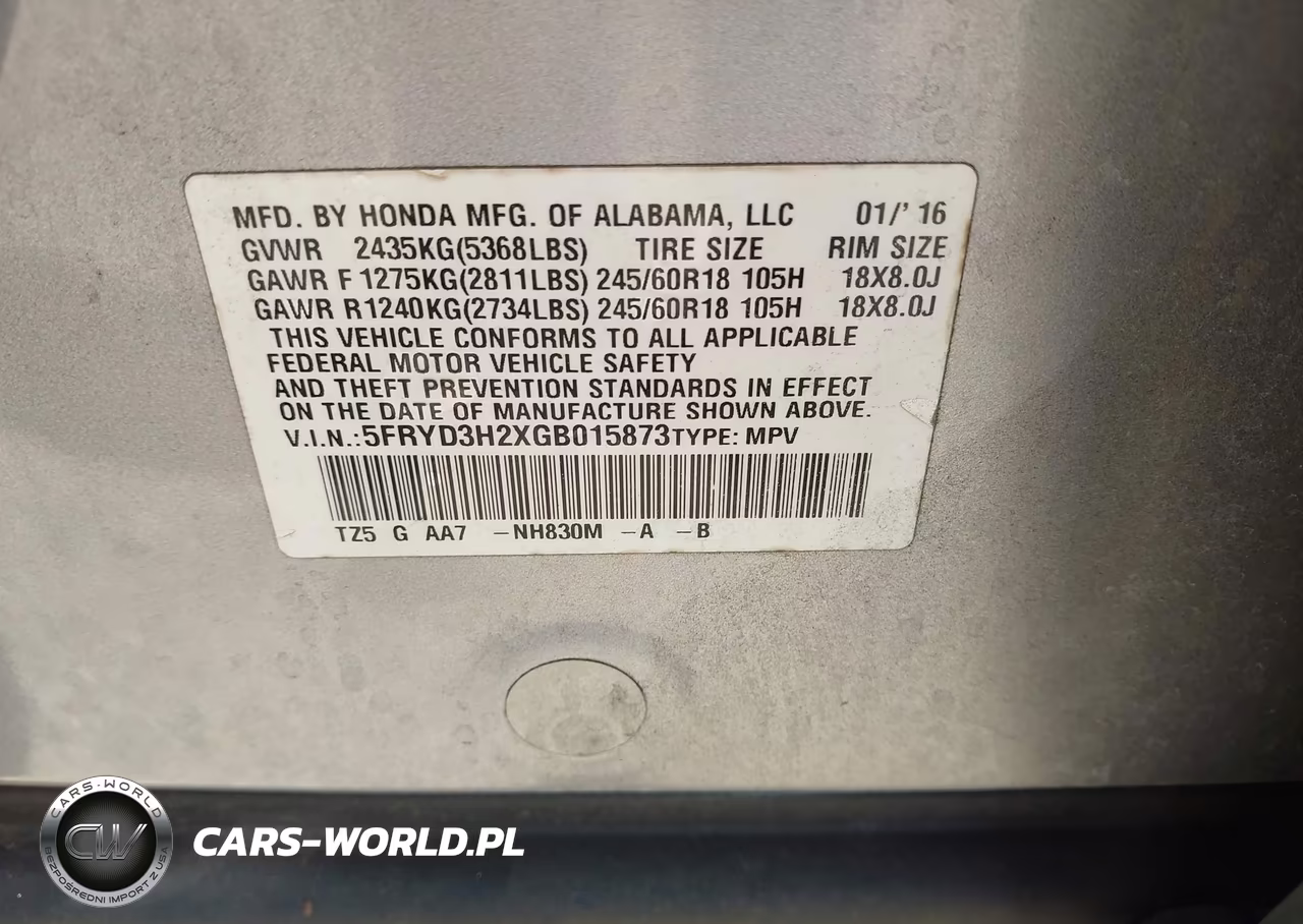 2016 Acura Mdx Acurawatch Plus Package VIN:5FRYD3H2XGB015873 - 9