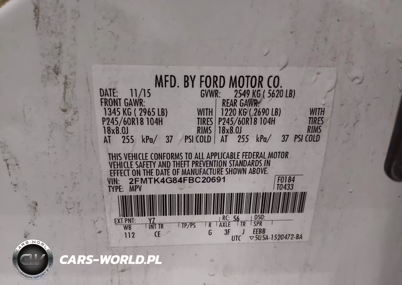 2015 Ford Edge Se VIN:2FMTK4G84FBC20691 - 9