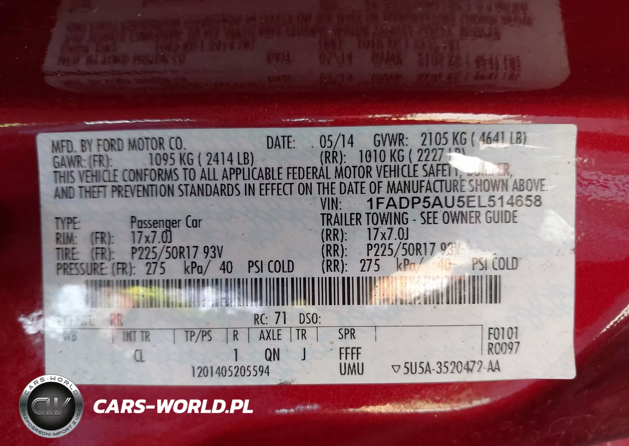 2014 Ford C-Max Hybrid Se VIN:1FADP5AU5EL514658 - 9
