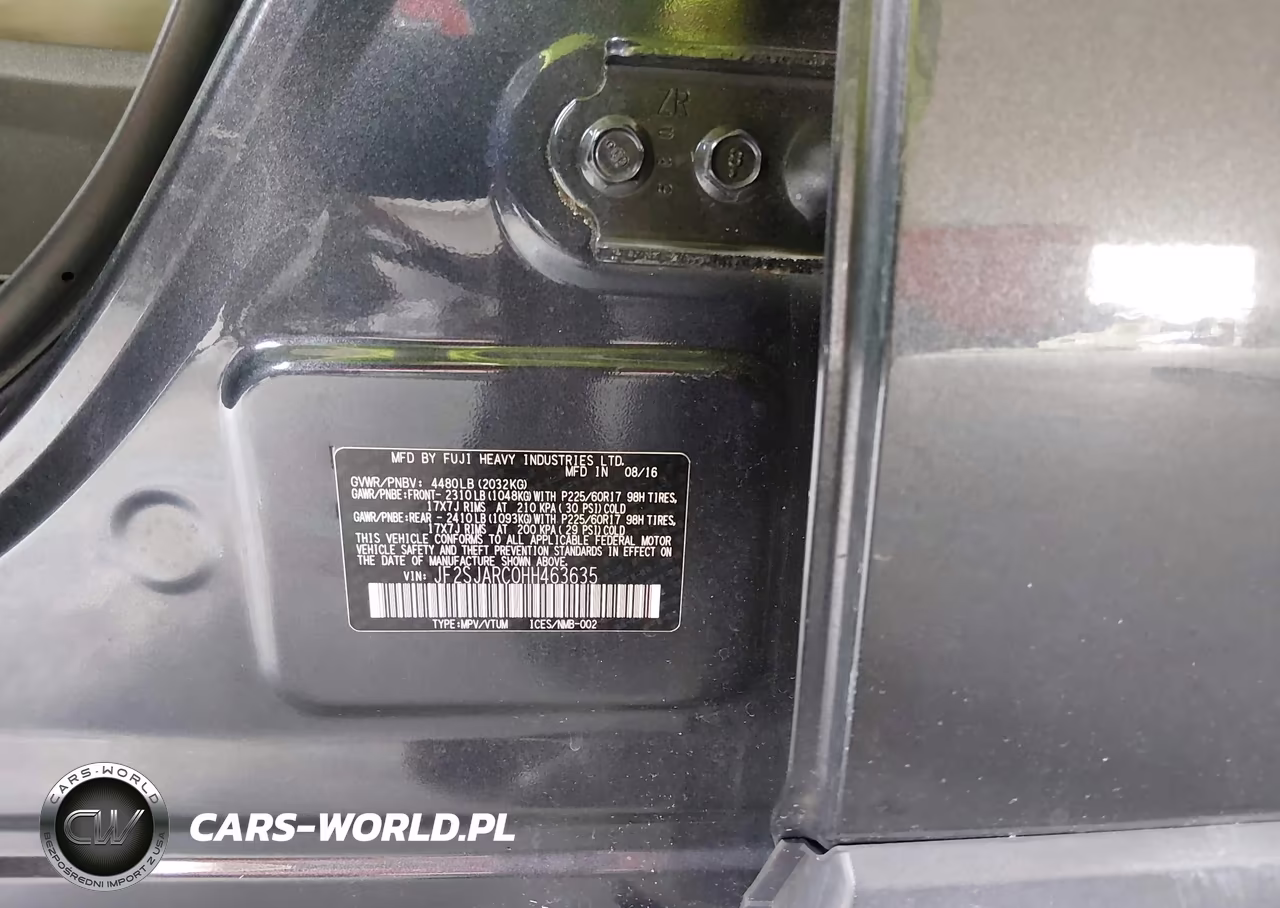2017 Subaru Forester 2.5I Limited VIN:JF2SJARC0HH463635 - 9