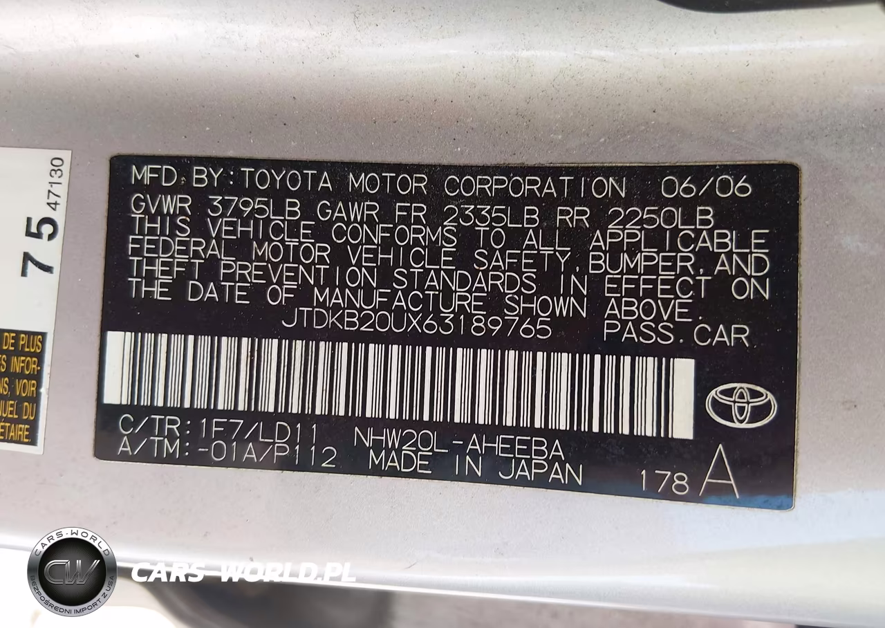 2006 Toyota Prius VIN:JTDKB20UX63189765 - 9