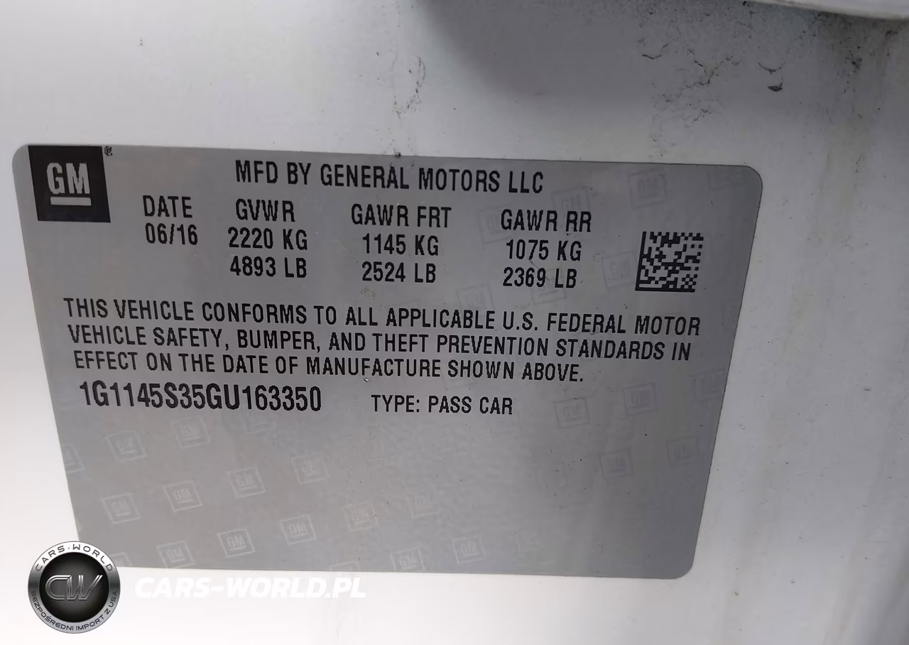 2016 Chevrolet Impala 2Lz VIN:1G1145S35GU163350 - 9